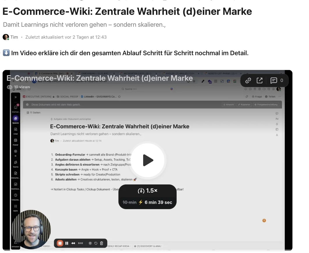 Client-Wiki Template für Meta Ads Management