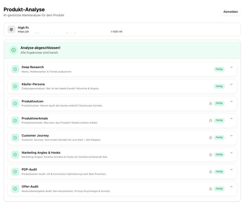 AIMpact Deep Research – KI-gestützte Produkt-Analyse für E-Commerce